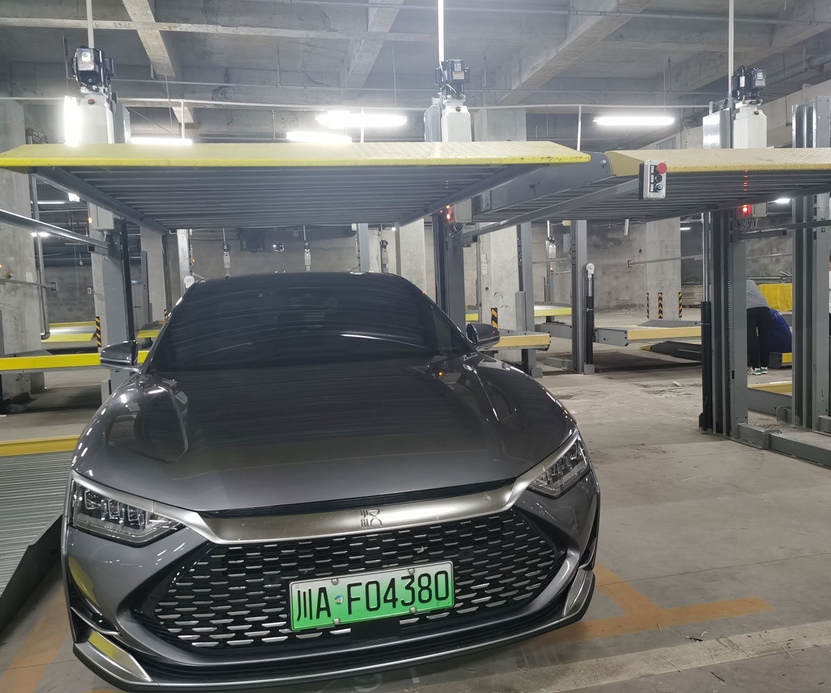 新都雙柱簡易式停車立體車庫改造