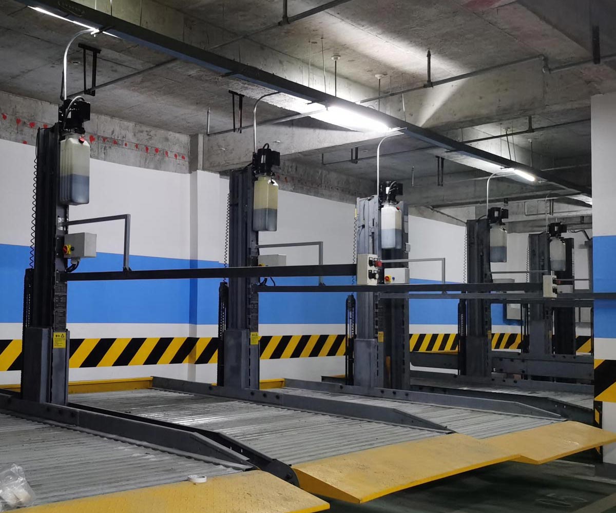 永仁二層升降橫移機械立體停車設備回購