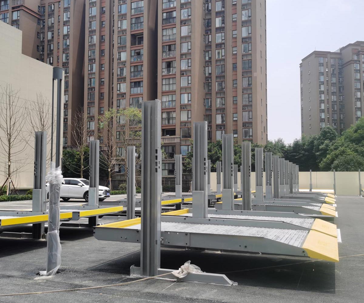 云南雙柱升降式機械式立體車庫廠家
