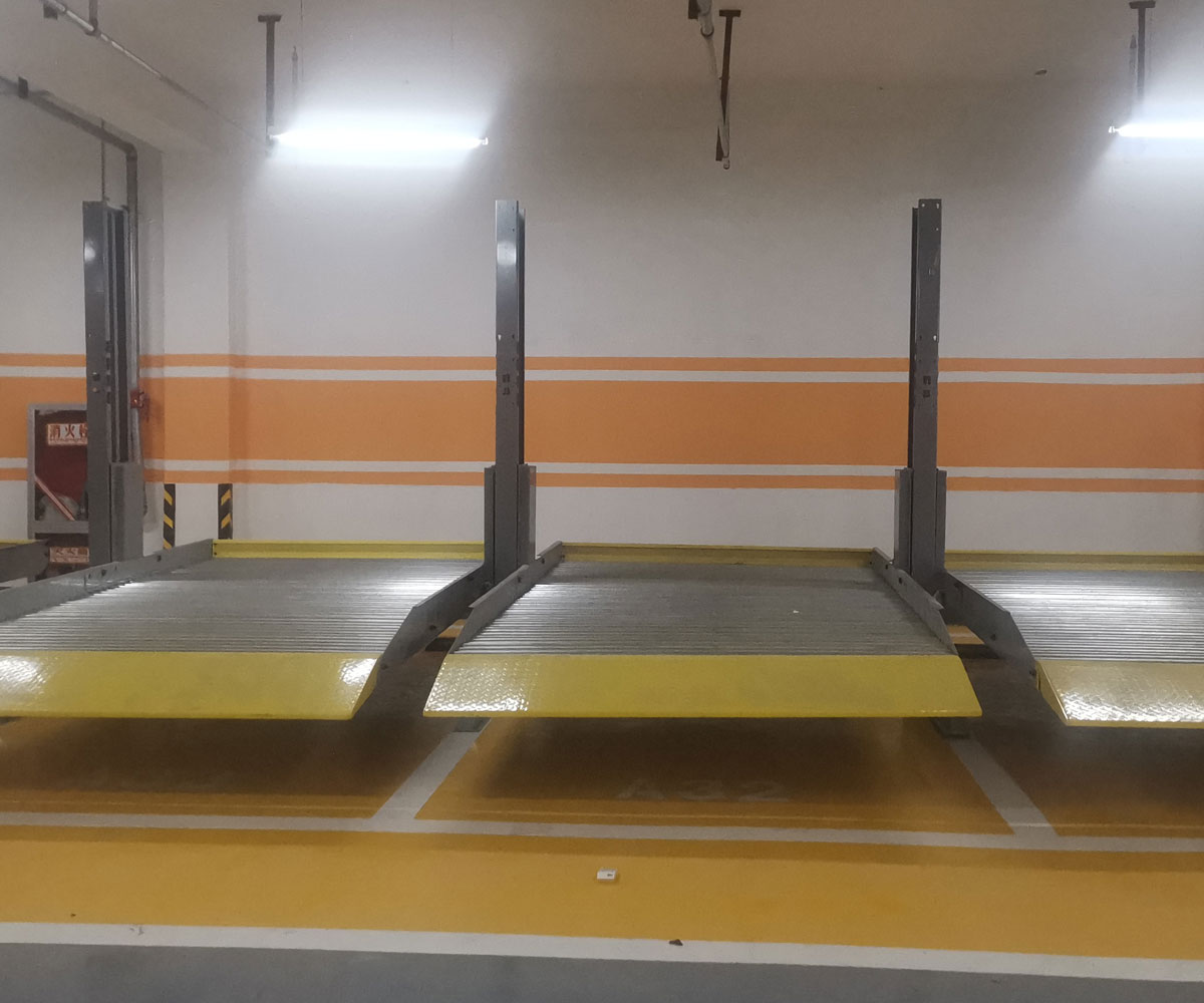 東坡雙層簡易升降類立體停車位回收
