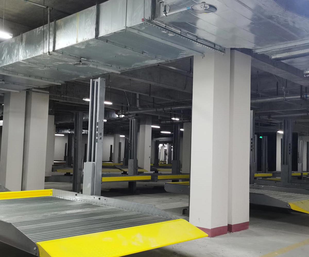 鹽亭兩柱簡易升降機械立體車庫拆除