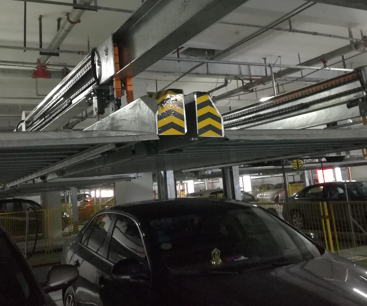鹽亭單列PSH2二層升降橫移機械式立體停車設備