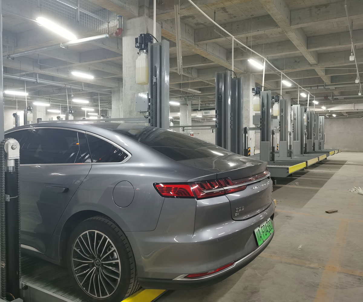 簡陽兩柱簡易升降式立體車庫設備